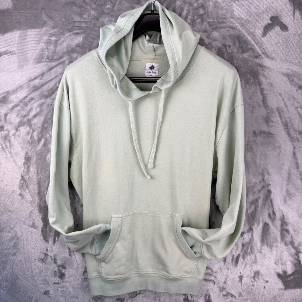 Like Love Women Mint Green Pullover Hoodie Sweatshirt JOE1-123X Plus Size 3XL - Picture 9 of 14